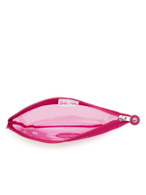 DUO POUCH L X BARBIE Două pungi cu fermoar roz putere transparent - Saci și accesorii pentru copii
