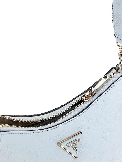 CRESIDIA Geantă de umăr cu logo în relief albastru pudra - Genți femei