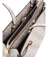 GUESS LORELEI Geanta de umar logo taupe închis - Genți femei - 4