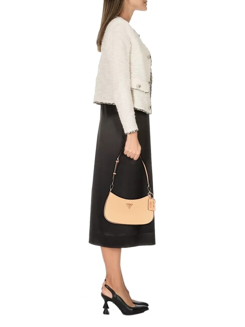 NOELLE Geantă de umăr cu fermoar superior caisă - Genți femei