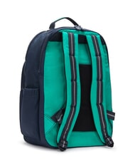 KIPLING SEOUL Rucsac cu buzunar pentru laptop de 15". bloc verde albastru - Rucsacuri pentru școală și timp liber - 4