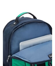 KIPLING SEOUL Rucsac cu buzunar pentru laptop de 15". bloc verde albastru - Rucsacuri pentru școală și timp liber - 5