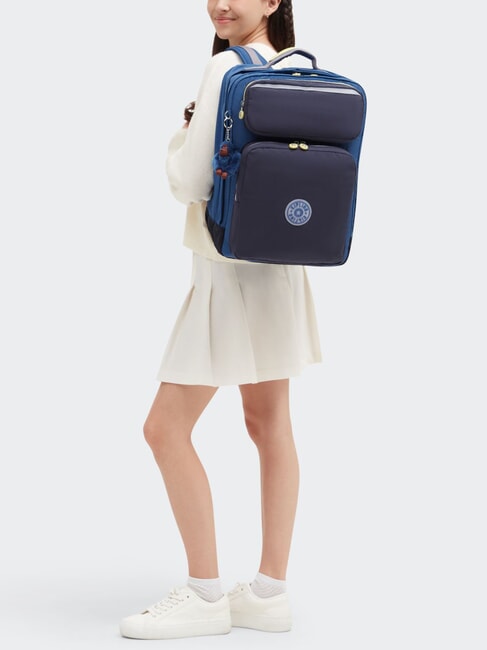 SCOTTY Rucsac mare pentru calculator de 15". bloc albastru fantezie - Rucsacuri pentru școală și timp liber