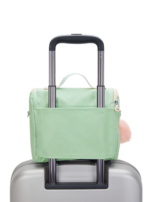 NEW KICHIROU Geantă de prânz cu curea de umăr verde moale metalizat - Saci și accesorii pentru copii