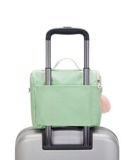 KIPLING NEW KICHIROU Geantă de prânz cu curea de umăr verde moale metalizat - Saci și accesorii pentru copii - 6