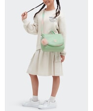 KIPLING NEW KICHIROU Geantă de prânz cu curea de umăr verde moale metalizat - Saci și accesorii pentru copii - 7