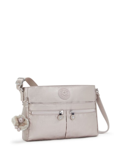 NEW ANGIE Geantă de umăr cu mai multe buzunare metalglow - Genți femei