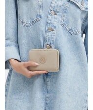 KIPLING MONEY LOVE Portofel mediu semnătură bej în relief - Portofele femei - 6