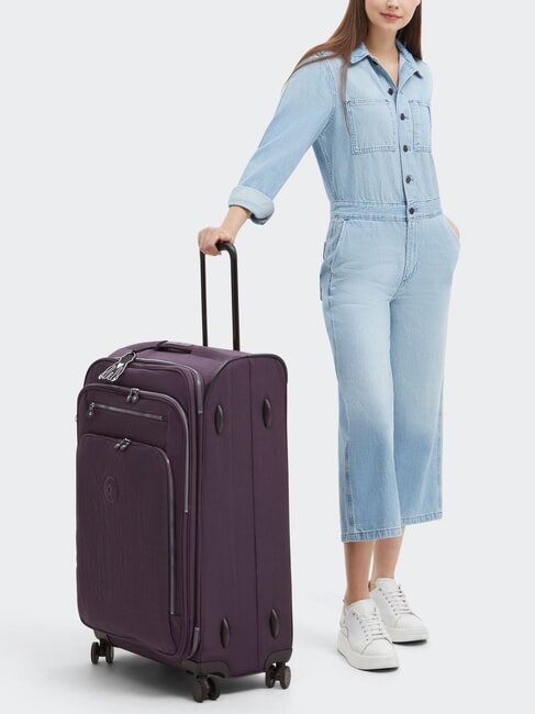 NEW YOURI SPIN L Cărucior de dimensiuni mari prune supreme - Trolere semirigide