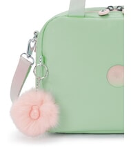 KIPLING MIYO Geantă de prânz cu curea de umăr verde moale metalizat - Saci și accesorii pentru copii - 4