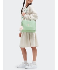 KIPLING MIYO Geantă de prânz cu curea de umăr verde moale metalizat - Saci și accesorii pentru copii - 6