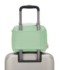 KIPLING MIYO Geantă de prânz cu curea de umăr verde moale metalizat - Saci și accesorii pentru copii - 7