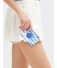 KIPLING CAMILO Suport plat pentru card cu fermoar albastru diluat - Portofele femei - 5