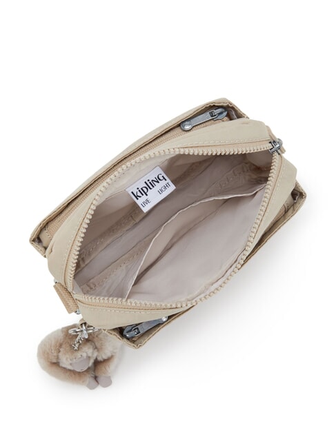 ABANU S geanta de umar semnătură bej în relief - Genți femei