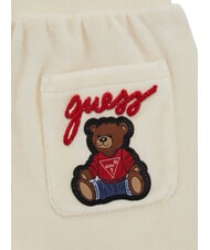 GUESS KIDS Set cămașă și pantaloni din chenille sare albă - Salopete și ținute pentru bebeluși - 3