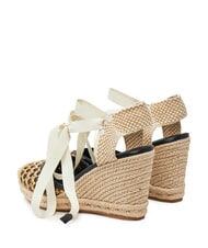 GUESS CYRENAM  Sandale Espadrile &icirc;nalte BLACK - Pantofi femei - 3