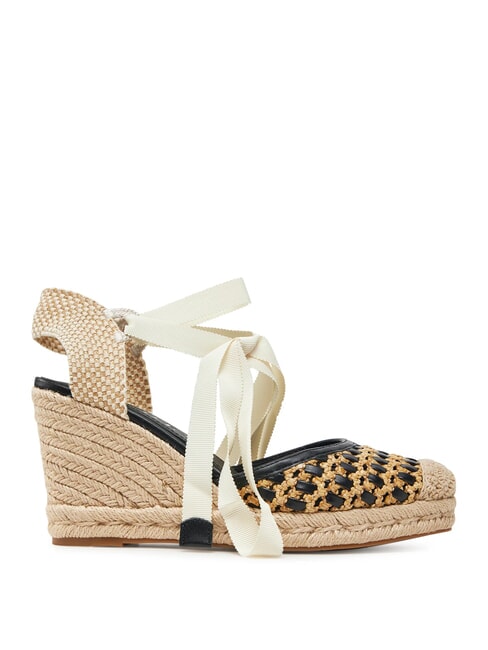 CYRENAM  Sandale Espadrile &icirc;nalte BLACK - Pantofi femei