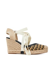 GUESS CYRENAM  Sandale Espadrile înalte BLACK - Pantofi femei - 2