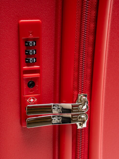 LIGHT POP 2 Cărucior pentru bagaje de mână jujube roșie - Trolere rigide