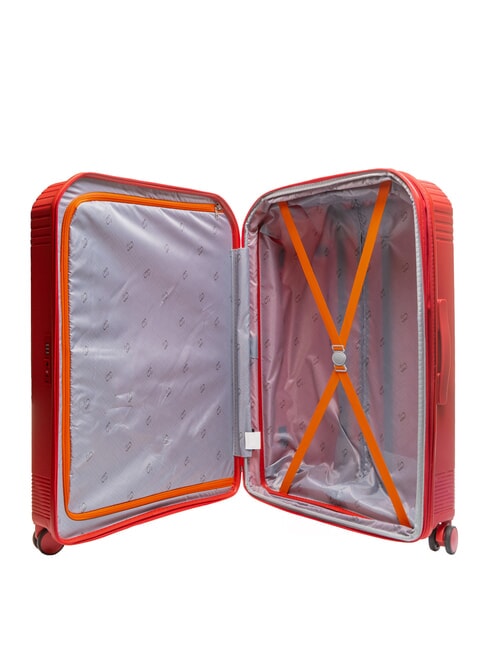 LIGHT POP 2 Set 3 carucioare: cabina, extensibil mediu si mare jujube roșie - Set trolere