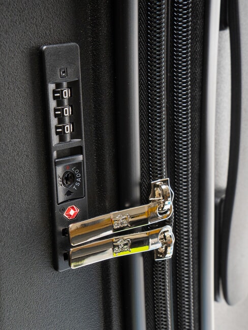 LIGHT POP 2 Cărucior mediu extensibil negru - Trolere rigide