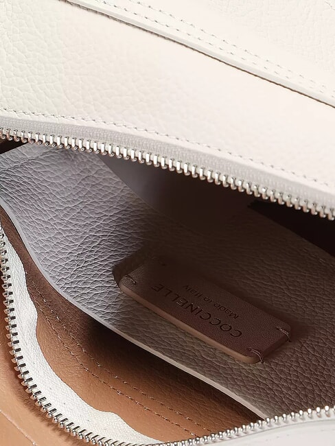 RAQUEL S Geanta mini de umar, din piele alb/piele - Genți femei