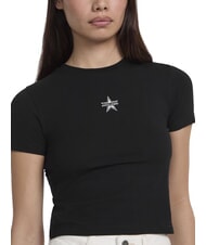 GUESS JEANS SS CN EMB STAR  tricouri jetbla - tricou - 3