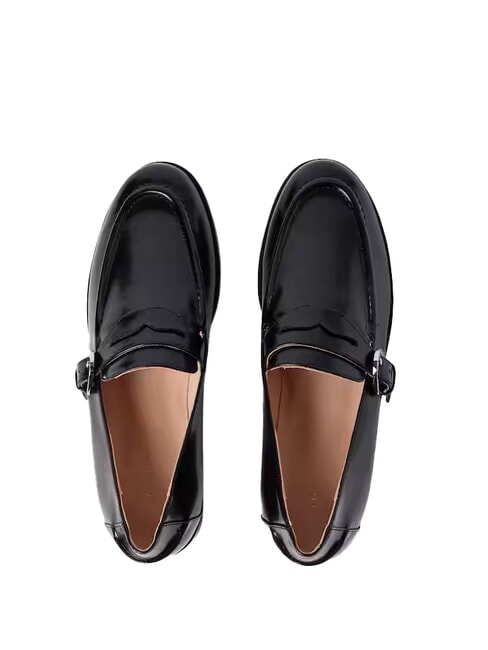 LORD SHINY  Mocasini din piele negru - Pantofi femei