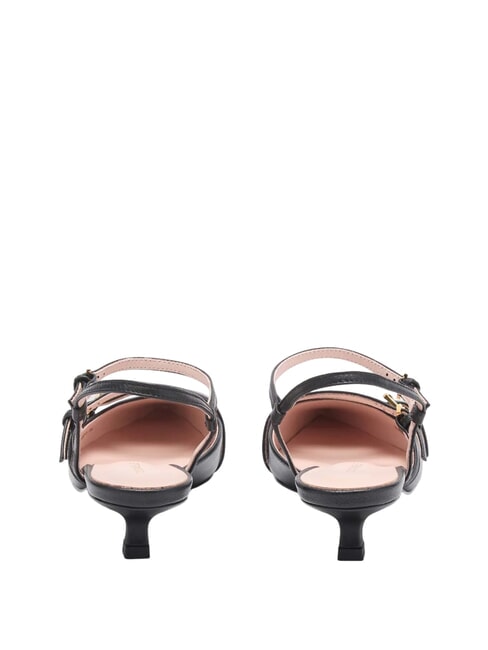 FERNANDA Pantofi din piele cu spate negru - Pantofi femei