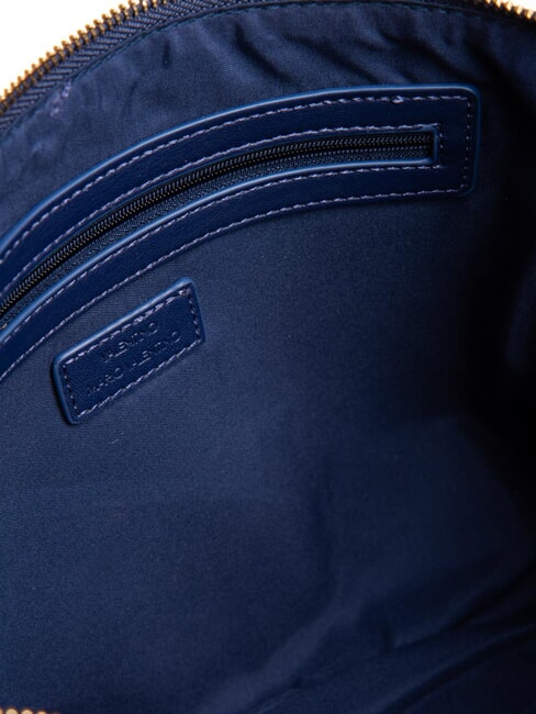 OCARINA clutch cu plic matlasat albastru - Genți femei