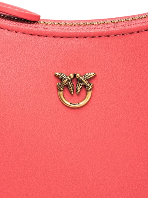 HALF MOON BABY Geanta de umar din piele coral. aur picant-vechi - Genți femei