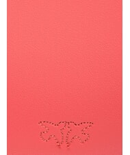 PINKO HALF MOON BABY Geanta de umar din piele coral. aur picant-vechi - Genți femei - 5