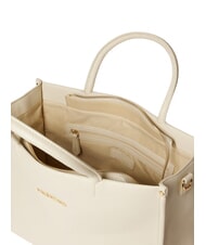 MARIO VALENTINO SPECIAL VALERIE Geanta servieta cu bareta de umar ecru - Genți femei - 4