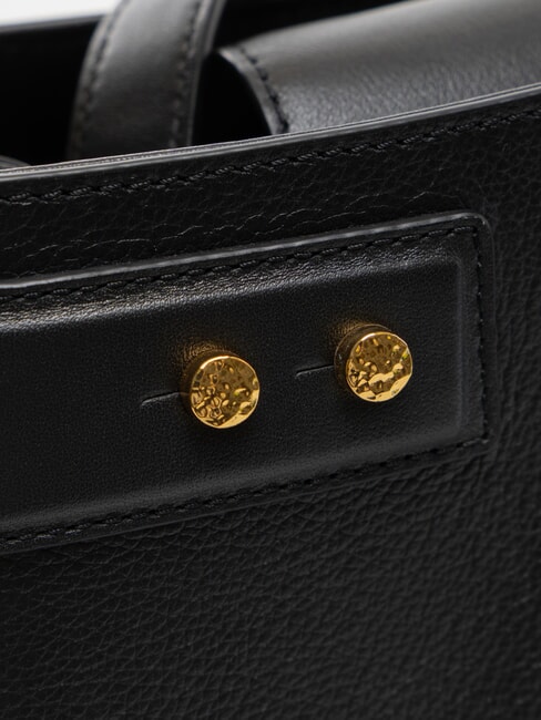 ARMOR  Geanta de mana, cu bareta de umar, din piele negru - Genți femei