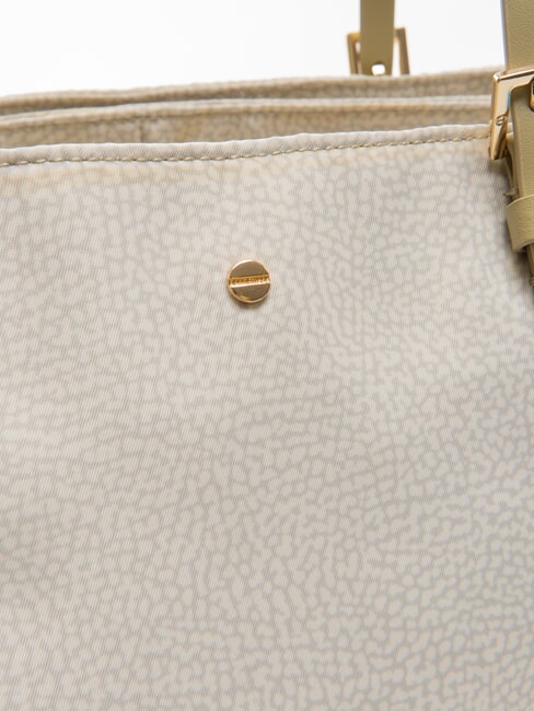 L'ECOLE NYLON  Geanta de umar, cu bareta de umar kaki - Genți femei