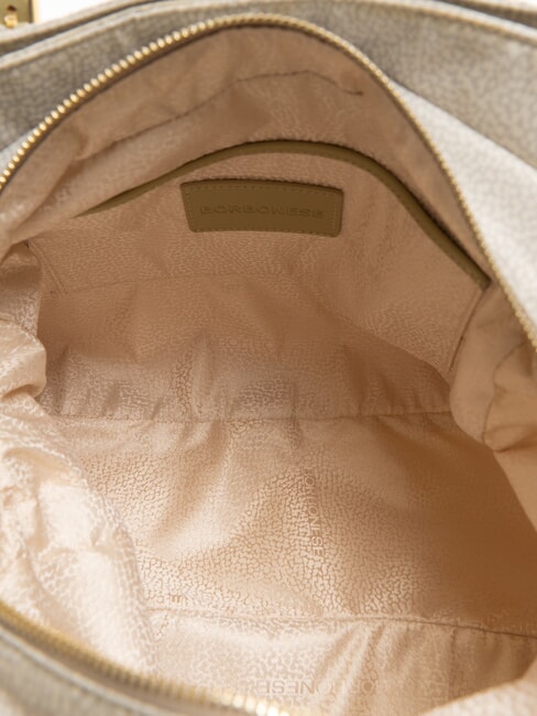 L'ECOLE NYLON  Geanta de umar, cu bareta de umar kaki - Genți femei