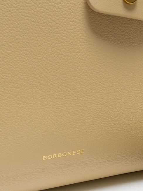 DEJEUNER  Geanta de mana, cu bareta de umar, din piele nisip - Genți femei