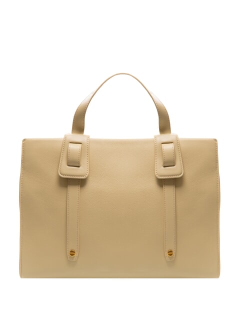 DEJEUNER  Geanta de mana, cu bareta de umar, din piele nisip - Genți femei