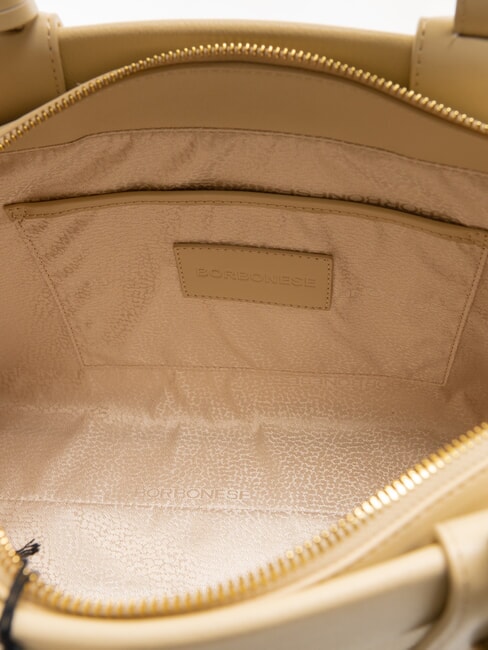 DEJEUNER  Geanta de mana, cu bareta de umar, din piele nisip - Genți femei