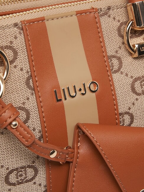 MANHATTAN Geanta portbagaj din material jacquard natural - Genți femei