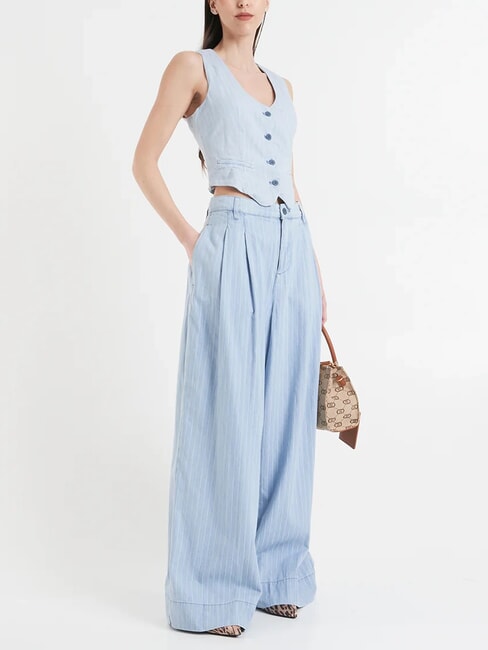 MANHATTAN Geanta portbagaj din material jacquard natural - Genți femei