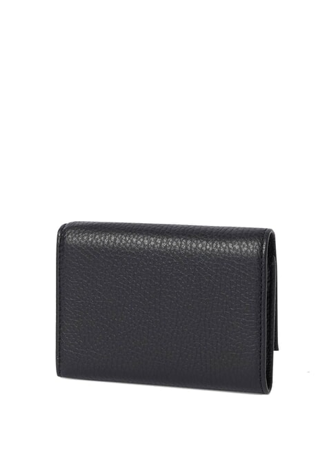 METALLIC SOFT  Portofel mic din piele negru - Portofele femei