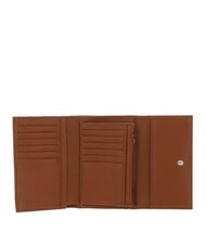 COCCINELLE METALLIC SOFT Portofel dublu din piele ciocanita CUIR - Portofele femei - 2