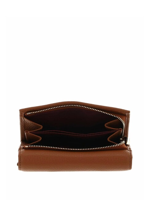 METALLIC SOFT Portofel dublu din piele ciocanita CUIR - Portofele femei