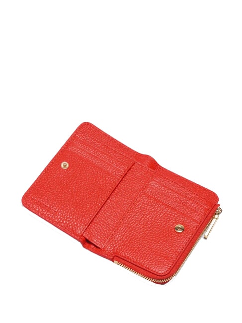 METALLIC SOFT Portofel mic din piele gazpacho - Portofele femei