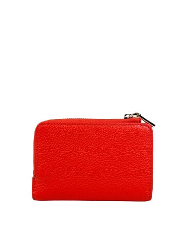 METALLIC SOFT Portofel mic din piele gazpacho - Portofele femei