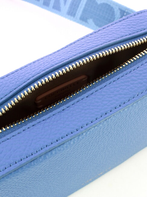 TEBE Geanta de umar din piele texturata albastru - Genți femei