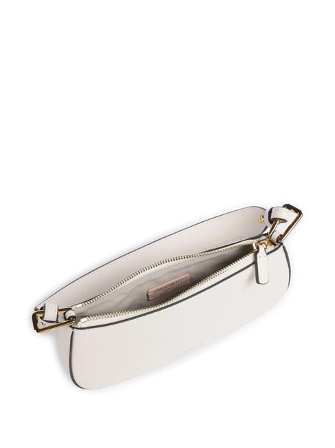 MERVEILLE Geanta de umar din piele texturata alb - Genți femei