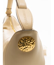 BORBONESE MEDAILLE  Geanta de umar, piele nisip - Genți femei - 5