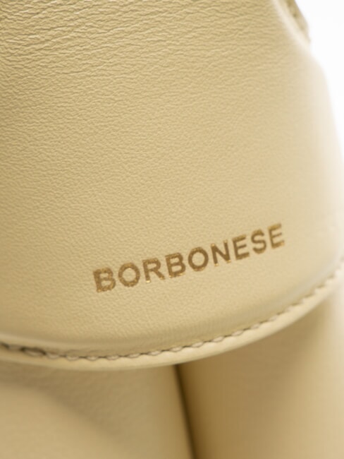 ARMOR  Geanta de mana, cu bareta de umar, din piele ghimbir - Genți femei